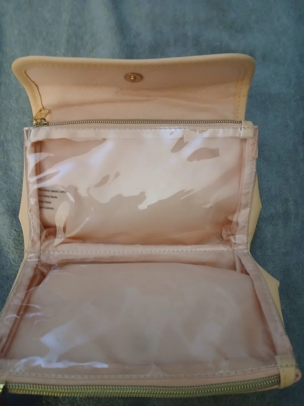 Cream Women's Clutch Bag
